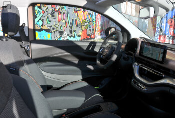 Fiat 500 Electric - Interieur doorkijk