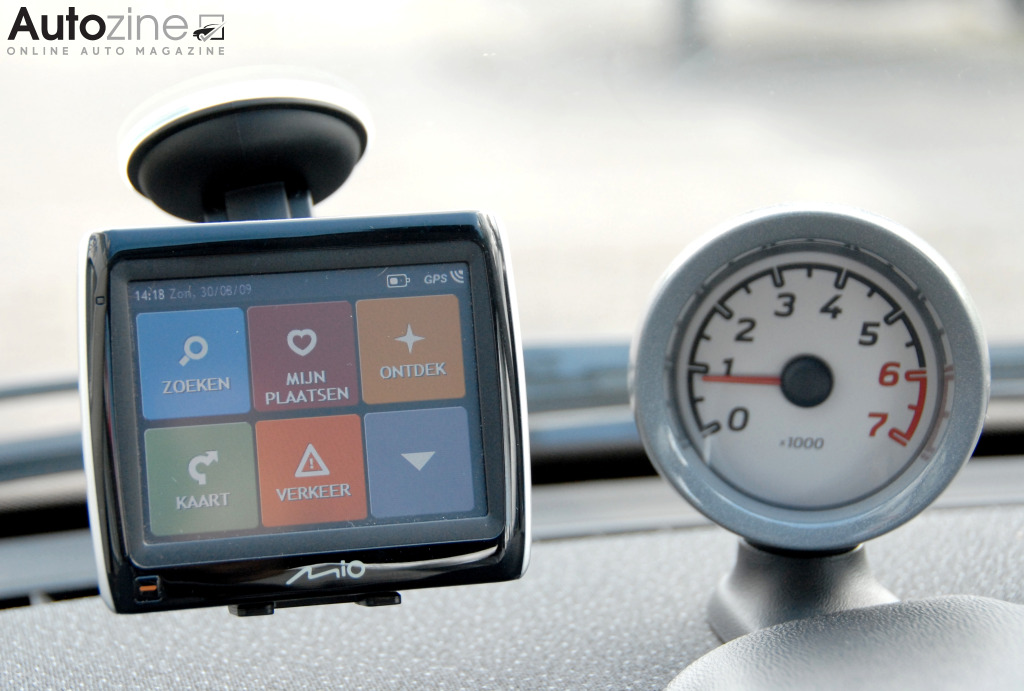 Mio Moov Spirit 300 (Hoofdmenu)