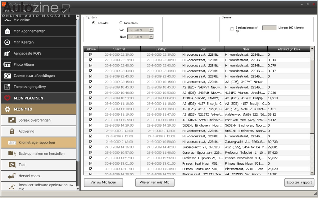 Mio Moov Spirit 300 (Screenshot)
