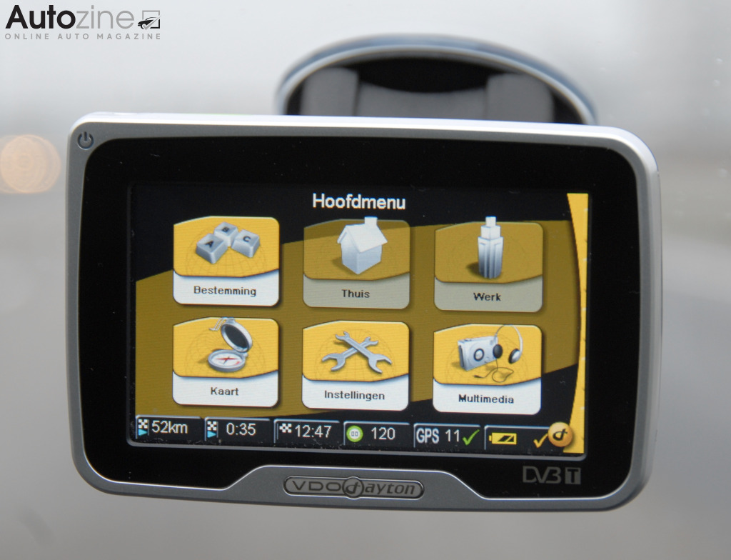 VDO Dayton PN-4000 (Hoofdmenu)