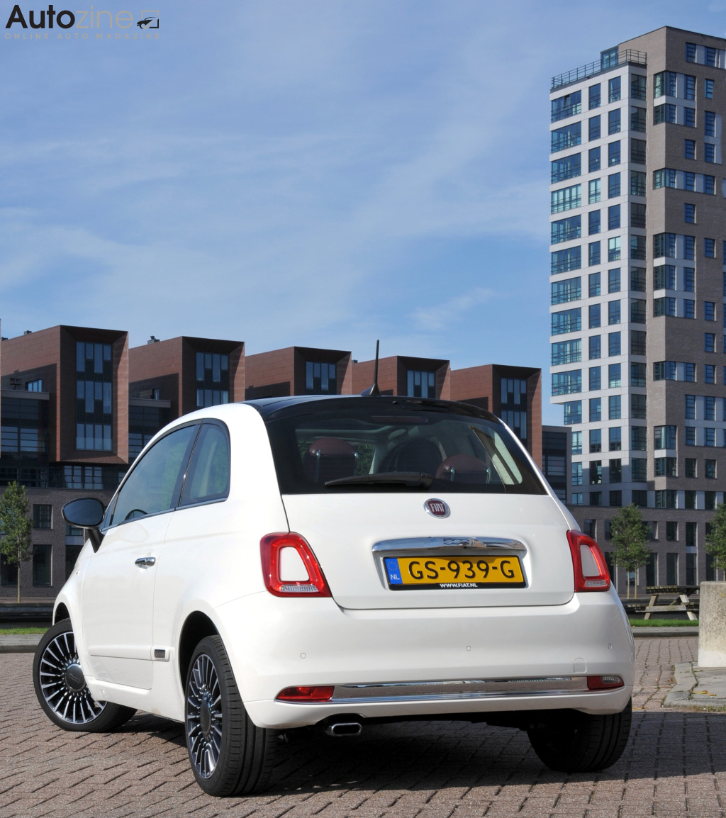 Fiat 500 (Driekwart achter hoog)