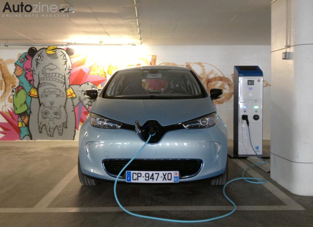Handleiding voor elektrisch laden (Renault Zoe laden recht voor)