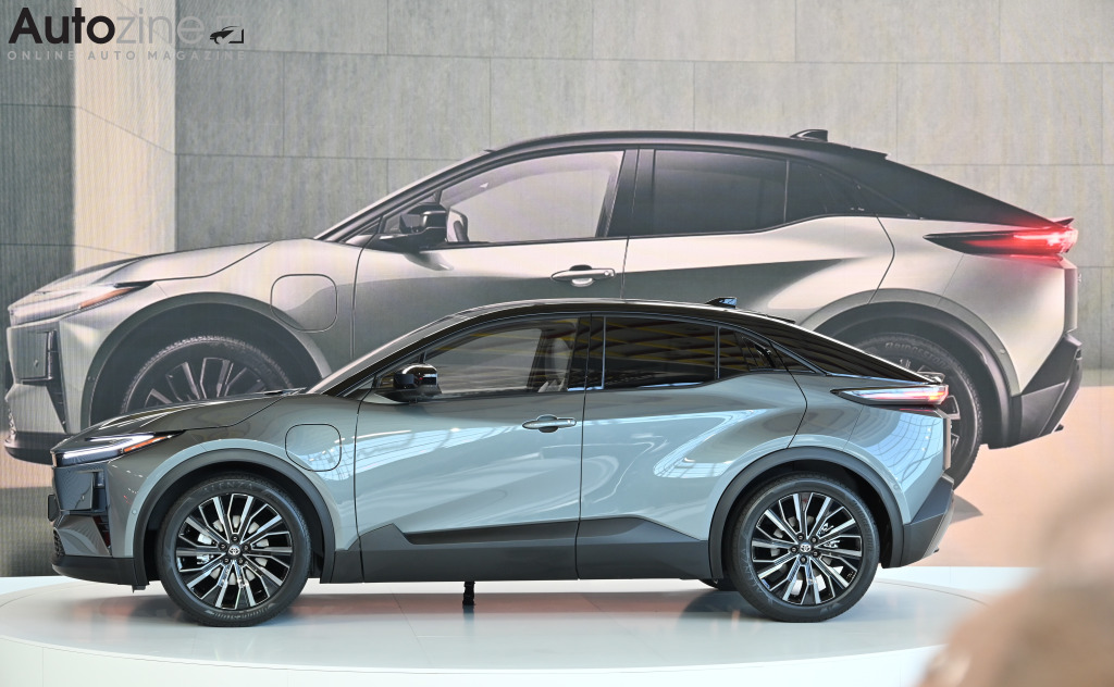 Toyota Kenshiki 2025 (Toyota C-HR+ zijkant)